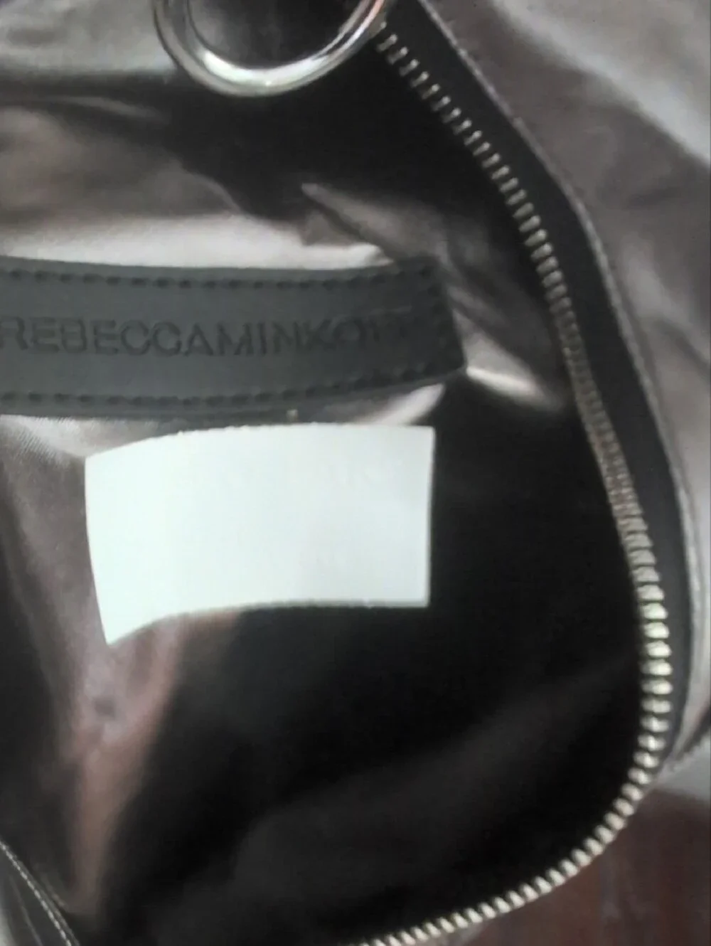 Rebecca Minkoff Metallic Gunmetal Convertible Backpack